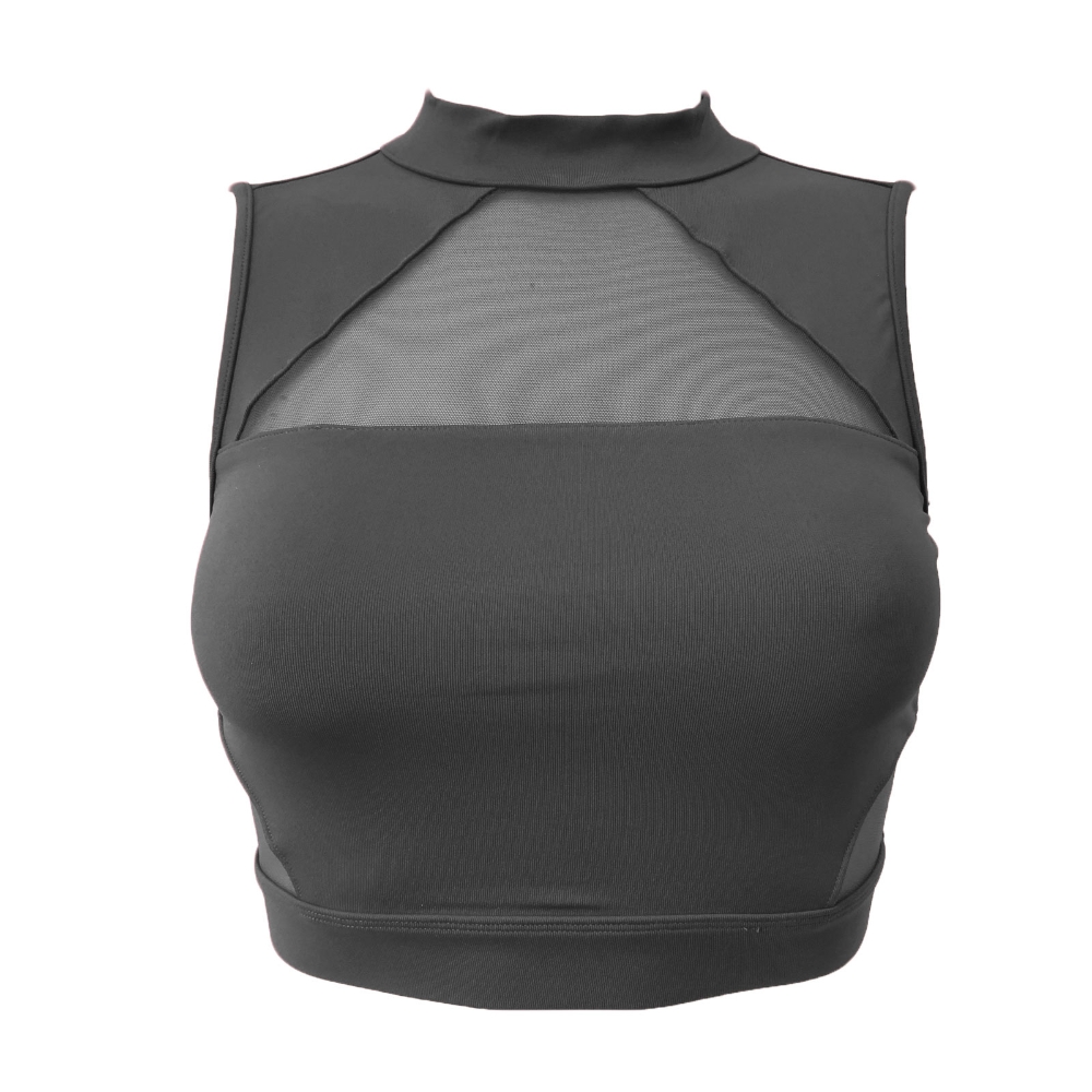 BLOCH® Z7820 Chiaki Keyhole Mesh Crop Top - Starlite Direct